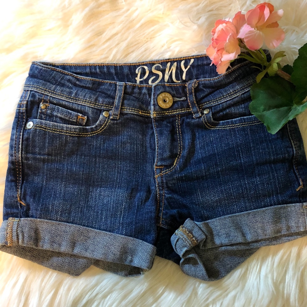 PSNY Cuffed denim shorts
